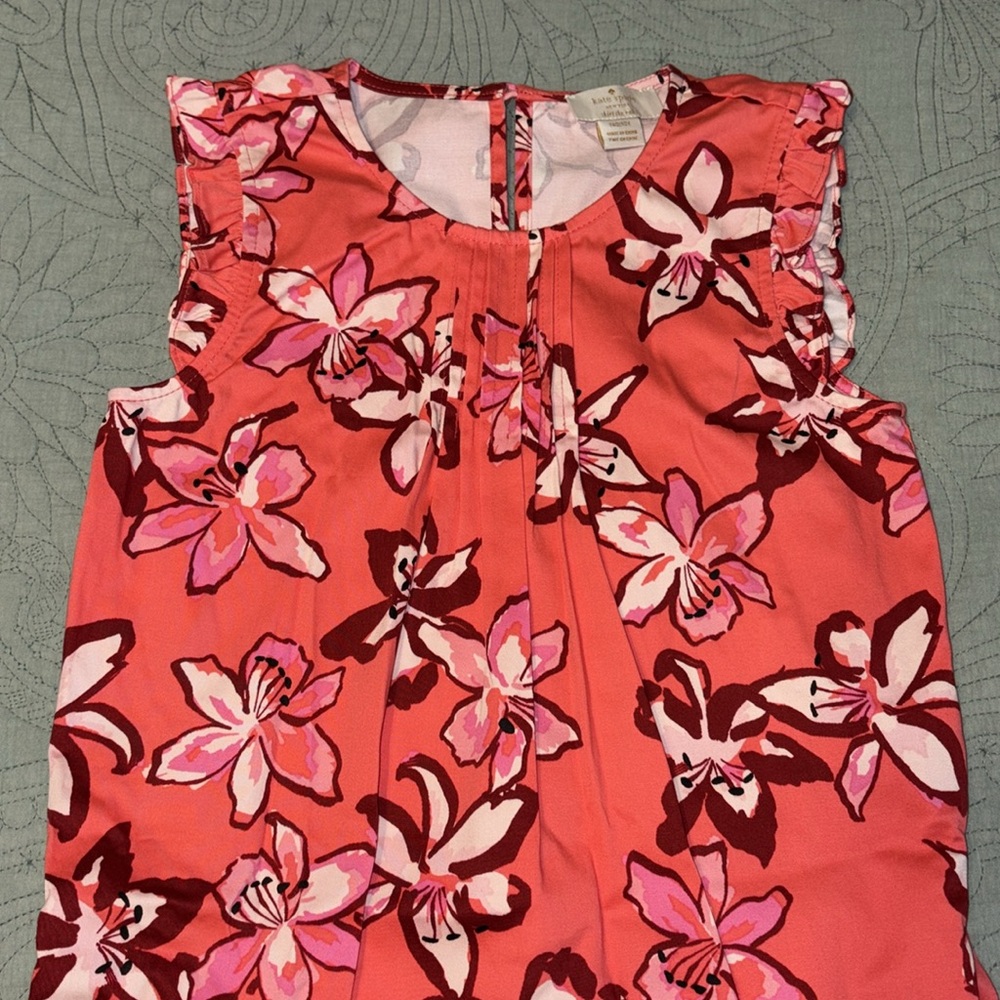 Kate Spade Skirt the Rules 140/10Years Floral Drop Skirt Dress - Picture 4 of 14